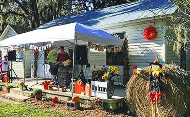 Musical guests prepare to perform at last year's Fall Heritage Festival in Florahome.