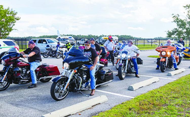 Motorcyclists take part in the first Orlando Fisher House ride, which made a stop in Palatka.