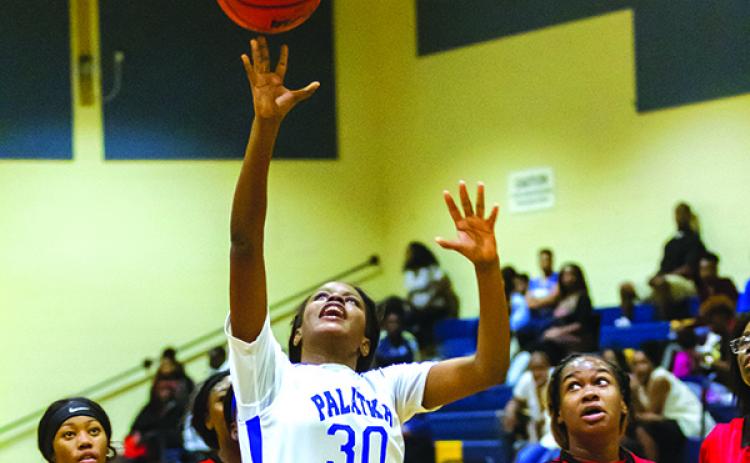 Shown in last year’s tournament, Palatka’s Rickeria Summers has had at least four three-pointers in three of her last four games. (Daily News file photo)