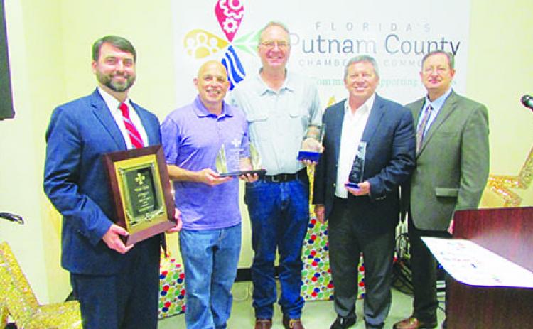 Chamber of Commerce members are honored Friday at the group's annual dinner.
