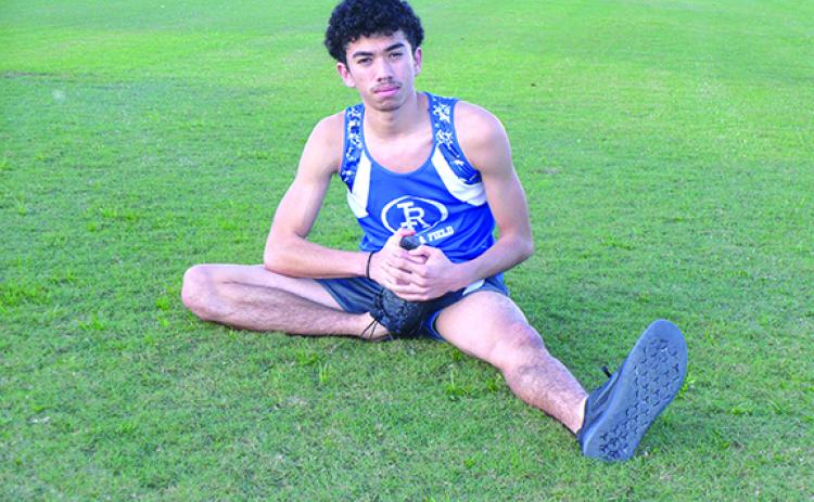 Interlachen’s Adam Olalde led all full-time cross country runners at the county championship. (MARK BLUMENTHAL / Palatka Daily News)