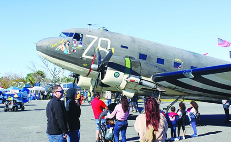 A World War II-era plane was on display at this year's fly-in.