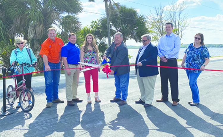 Putnam County employees and residents were on hand Tuesday for the reopening of Veterans Memorial Park in East Palatka, which had been closed since Hurricane Matthew struck in 2016.