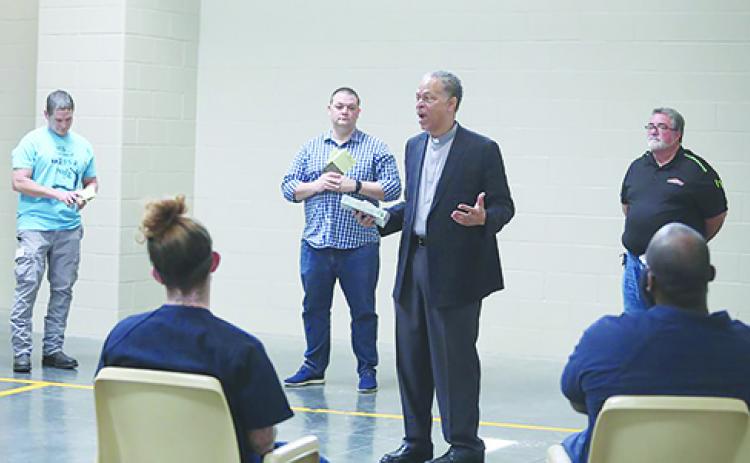 Local ministers visited the Putnam County Jail to uplift inmates during Holy Week.