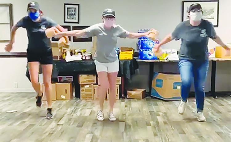 C.P. Deli & More employees participate in the Restaurant Wars dance challenge.