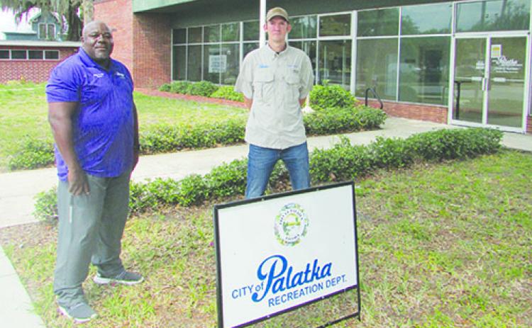 Eddie Cutwright and Winston Fletcher of Palatka’s Recreation and Cultural Arts Department.