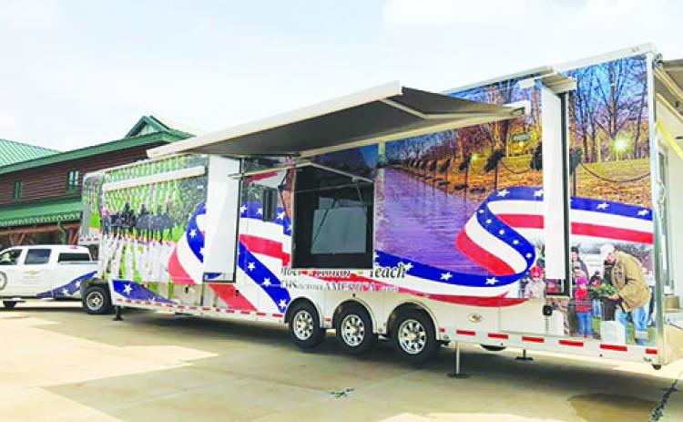 Wreaths Across America’s mobile education exhibit, with a theater and informational displays inside, will be at Beck Chevrolet Buick GMC at 10 a.m. – 4 p.m. Friday.