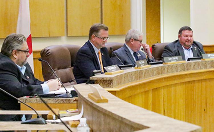 The Board of County Commissioners discusses the prospect of having internet through SpaceX.