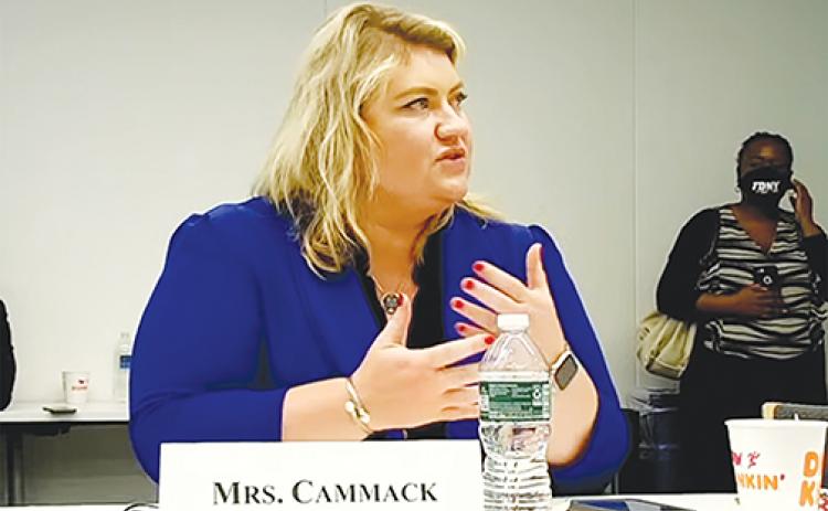 U.S. Rep. Kat Cammack speaks to panelists Thursday during a Committee on Homeland Security meeting about first responders’ needs.