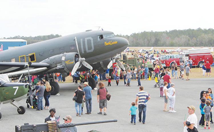 Putnam residents and visitors attend the 2020 Fly-in and Classic Car Show, one of the last large events locally before the COVID pandemic began.