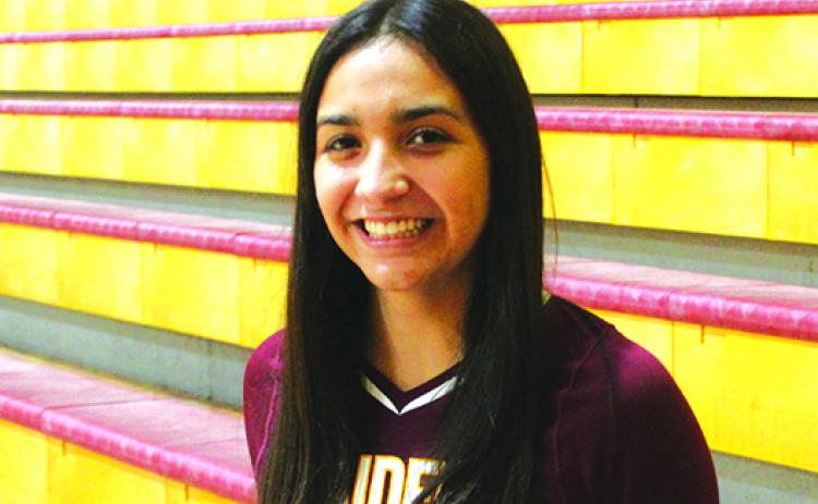 Aleni Carbajal led a young Crescent City volleybal team, holdng many different roles during the year. (MARK BLUMENTHAL / Palatka Daily News)