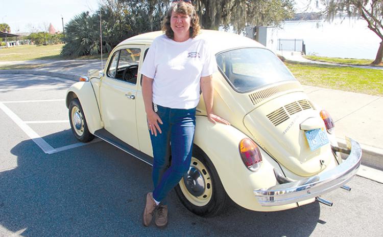 Becky Stone is the proud owner of a 1974 Volkswagen Beetle she has restored from the ground up.