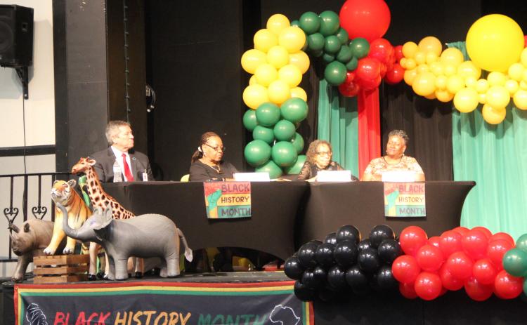 Former Palatka City Commissioner Mary Lawson Brown speaks on the Black History Month panel.