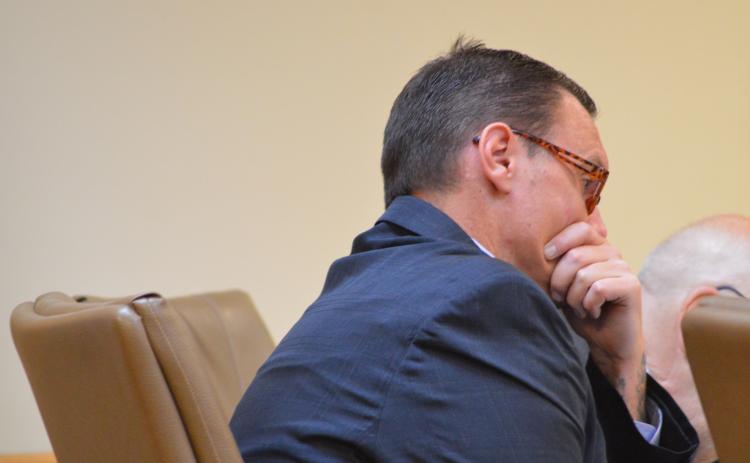 Convicted murderer Timothy Fletcher listens to opening statements Thursday at the beginning of his second sentencing trial.