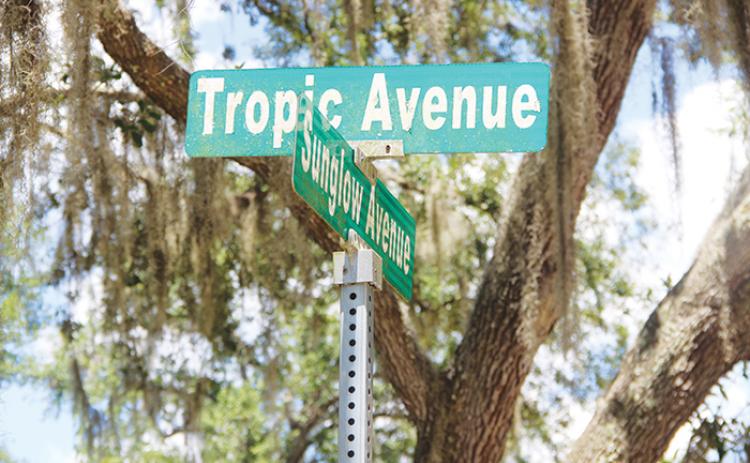 The intersection of Tropic and Sunglow avenues is within a municipal service benefit unit in Satsuma.
