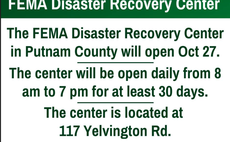 The Federal Emergency Management Agency will be helping residents impacted by Hurricane Ian at the Putnam County Fairgrounds. (FEMA)