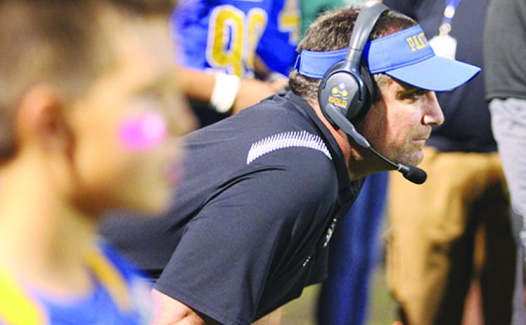 Second-year Palatka Junior-Senior High School football coach Patrick Turner has his team at 7-2 going into Friday night’s home game against St. Augustine. (MARK BLUMENTHAL / Palatka Daily News)