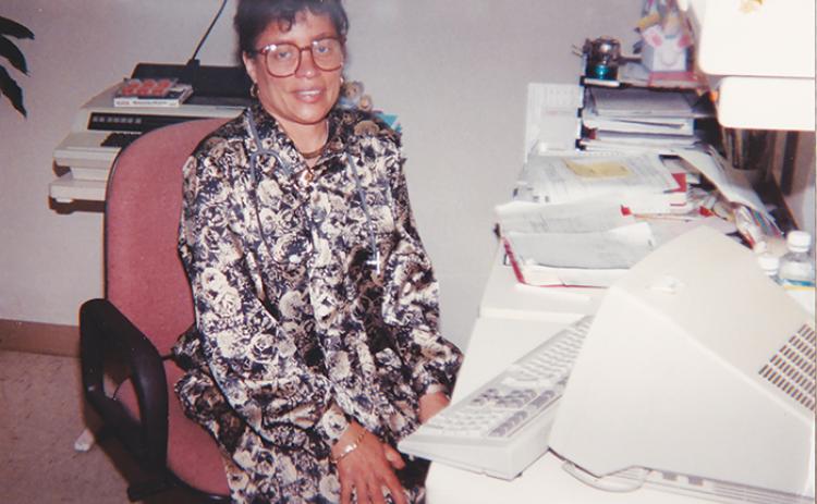 Dr. Linda P. Johnson-Bennett is seen in her Palatka office.