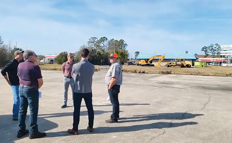 Developers meet earlier this month to discuss the Wawa that is slated to open in Palatka.