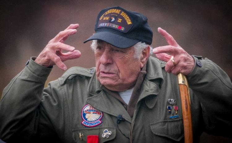 Vince Speranza, a World War II veteran, is expected to make a tandem jump with Skydive Palatka this Saturday in Palatka. (Photo courtesy of Dave Sirak)
