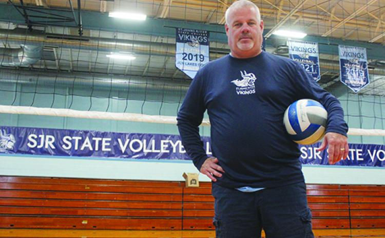Bill Bonham brings experience from coaching in Ohio to the St. Johns River State College volleyball position. (MARK BLUMENTHAL / Palatka Daily News)