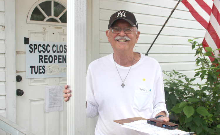 Dale Whitman has been volunteering with the South Putnam Christian Service Center in Crescent City since 2017. – TRISHA MURPHY/Palatka Daily News 