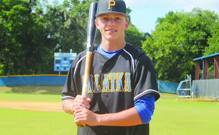 Palatka’s Seth Waltimyer, who hit .339 this past season, is taking his talents to NAIA-based Thomas University in Thomasville, Georgia, next year. (MARK BLUMENTHAL / Palatka Daily News)