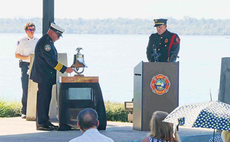 File photo – Putnam County officials participate in last year’s Sept. 11, 2001, Remembrance Ceremony at the Palatka Riverfront.