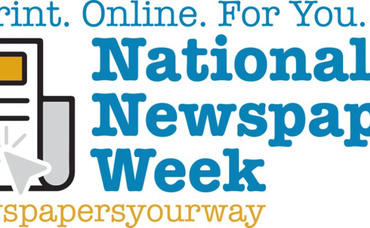 Oct. 1-7 is National Newspaper Week.