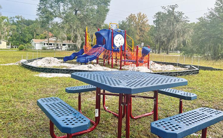 SARAH CAVACINI/Palatka Daily News – The Jerry Bedenbaugh Community Park playground is undergoing renovation, but officials hope it will reopen by Christmas.
