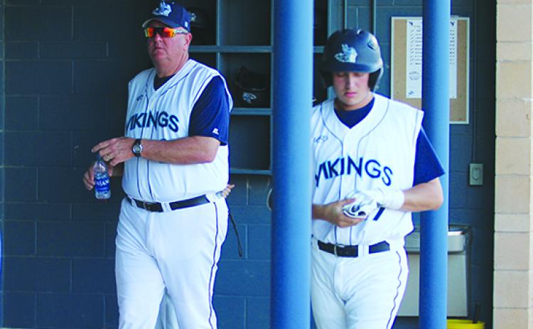 St. Johns River State College coach Ross Jones (left), shown here last year, won his 500th game as St. John River State College coach Monday against Abraham Baldwin Agricultural College in Tifton, Georgia. (MARK BLUMENTHAL / Palatka Daily News)